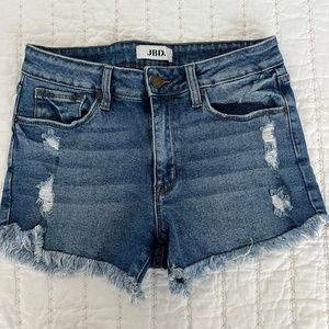 JBD Cut-Off Jean Shorts, Distressed
